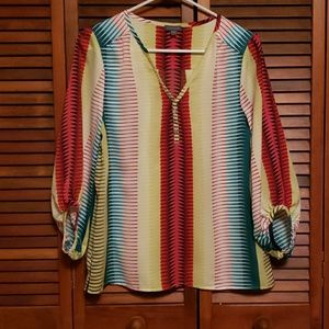 Colorful flowly tunic